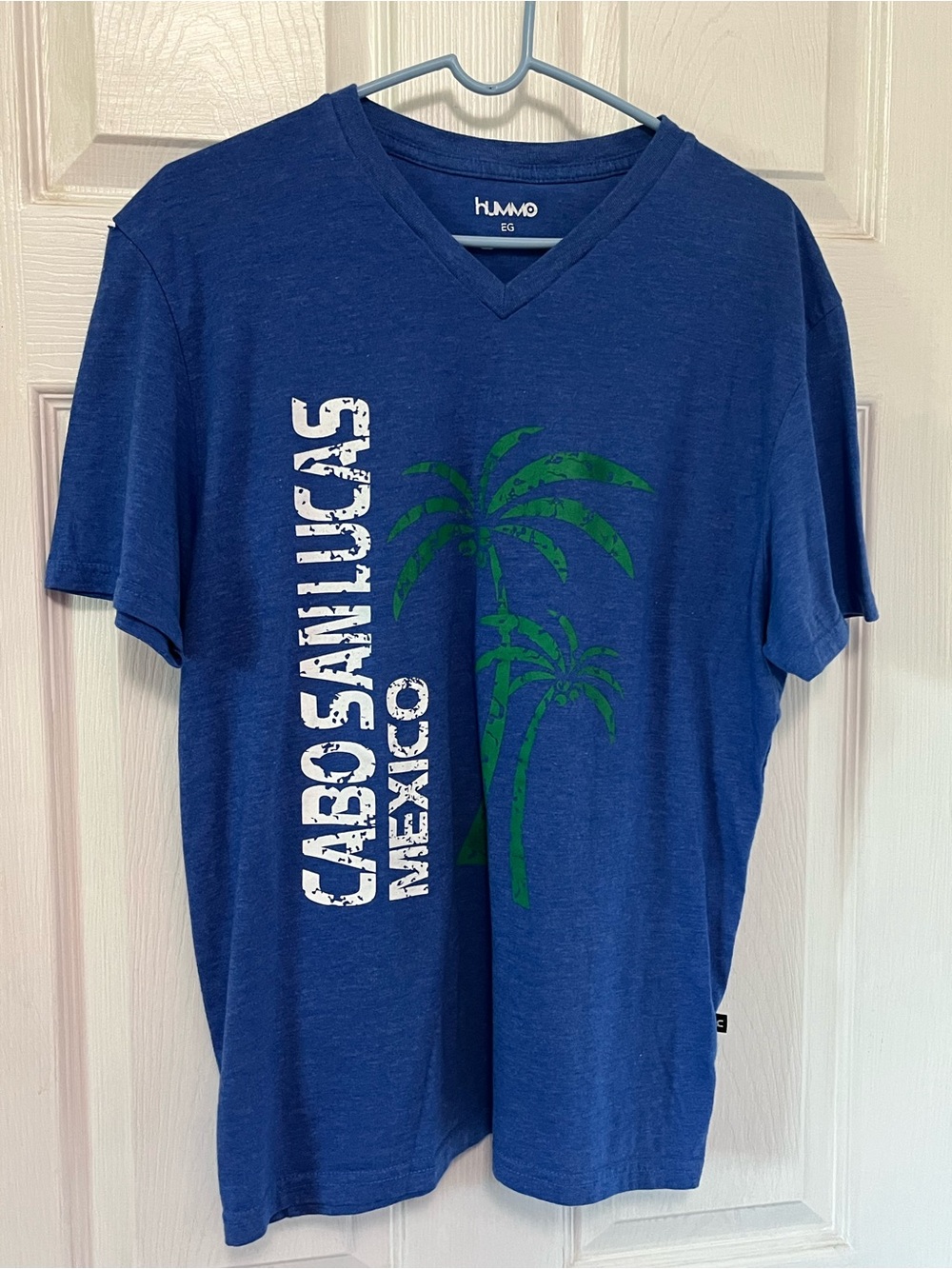 Hummo Blue 'Cabo San Lucas Mexico' V-Neck Graphic Tee